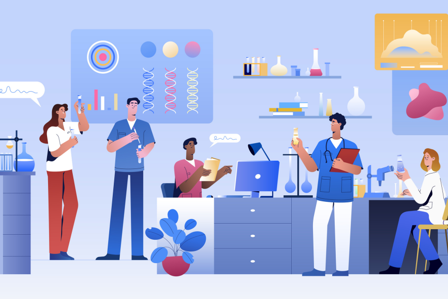 Professional team collaboration